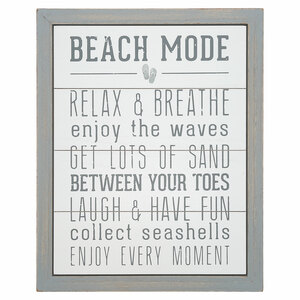Beach Mode by We People - 12" x 15" MDF Sign