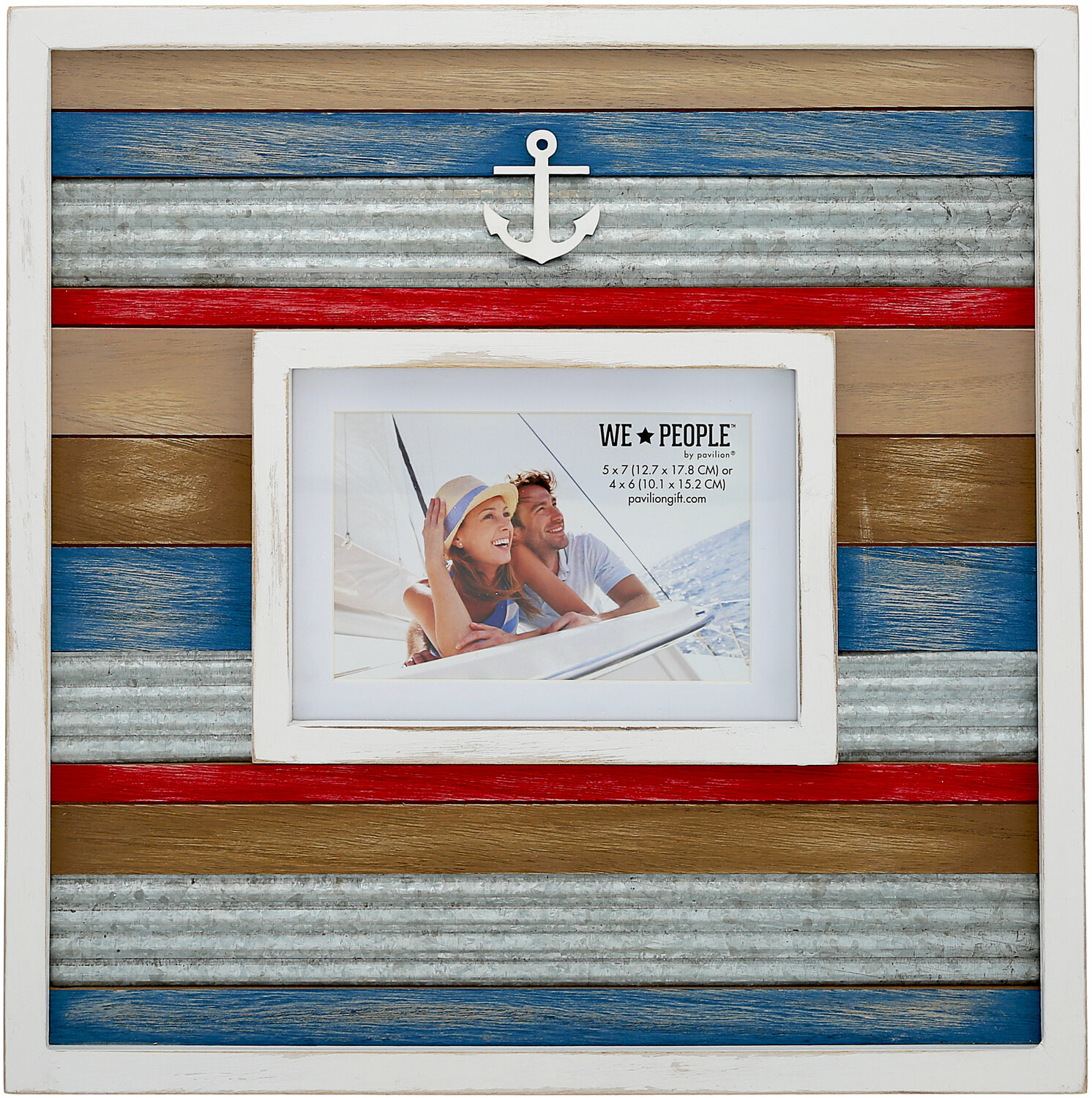 Anchor by We People - Anchor - 14" x 14" Frame (Holds 6" x 4" or 7" x 5" Photo)
