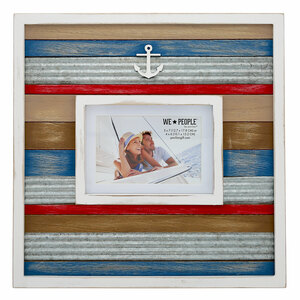 Anchor by We People - 14" x 14" Frame (Holds 6" x 4" or 7" x 5" Photo)