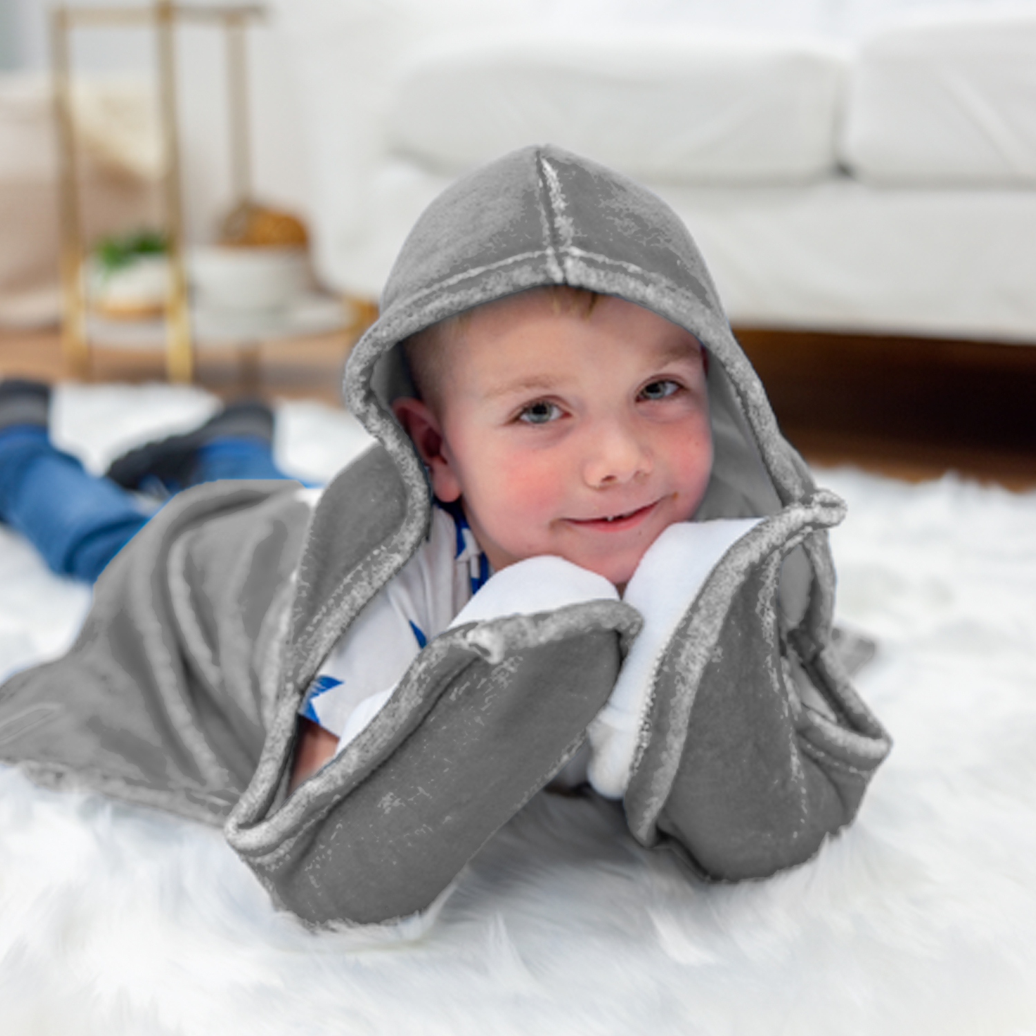 Camp Cutie by We Baby - Camp Cutie - 40" x 30" Children's Hooded Blanket