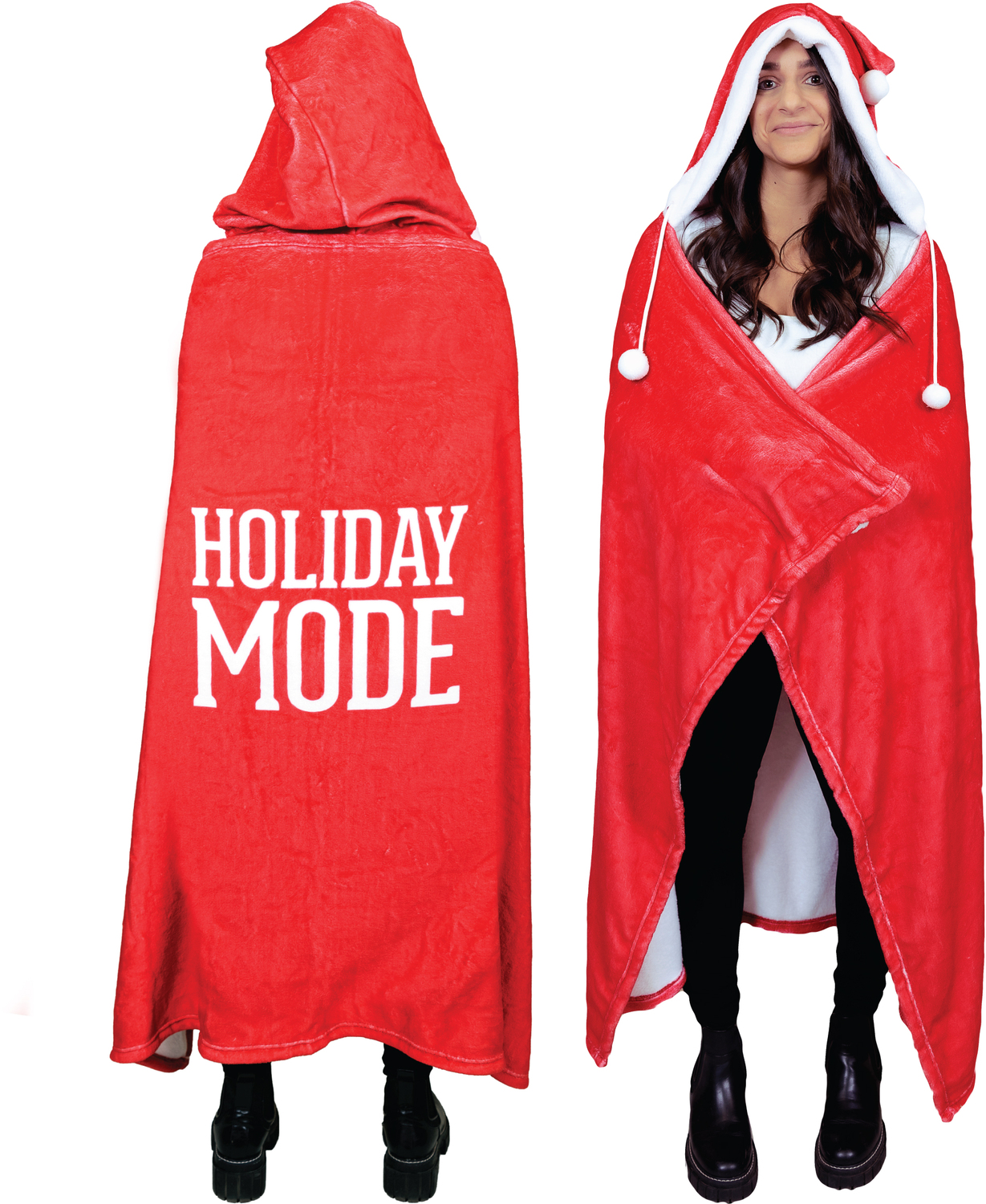 Holiday Mode by We People - Holiday Mode - 50" x 60" Royal Plush Hooded Blanket