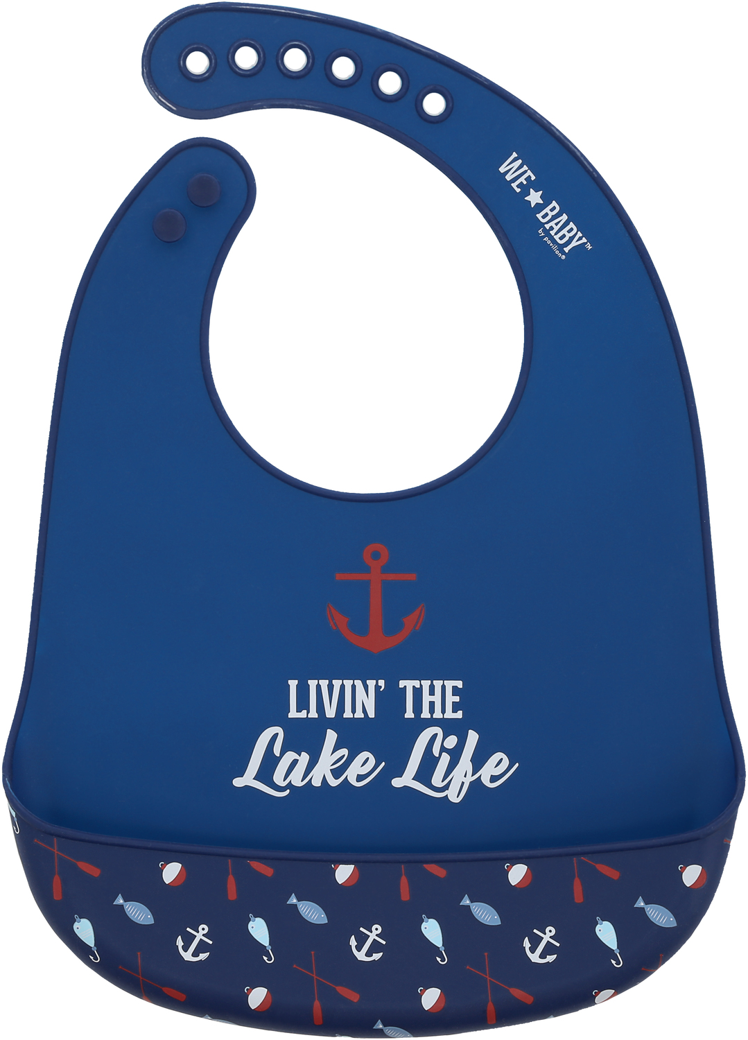 Lake Life by We Baby - Lake Life - 12" Silicone Catch All Bib