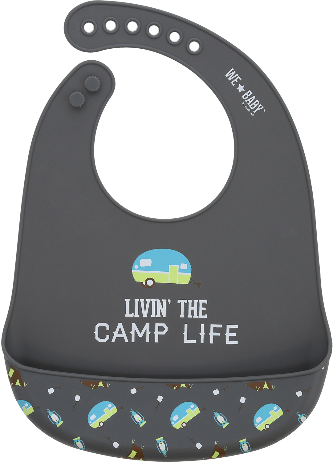 Camp Life by We Baby - Camp Life - 12" Silicone Catch All Bib