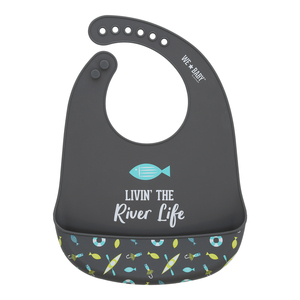 River Life by We Baby - 12" Silicone Catch All Bib