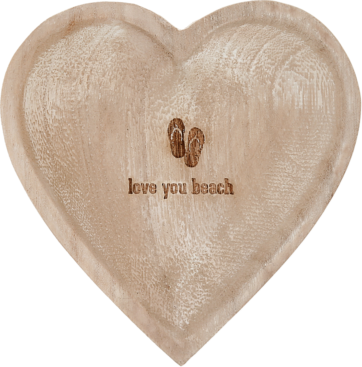 Love You Beach by We People - Love You Beach - 4" Wood Keepsake Dish