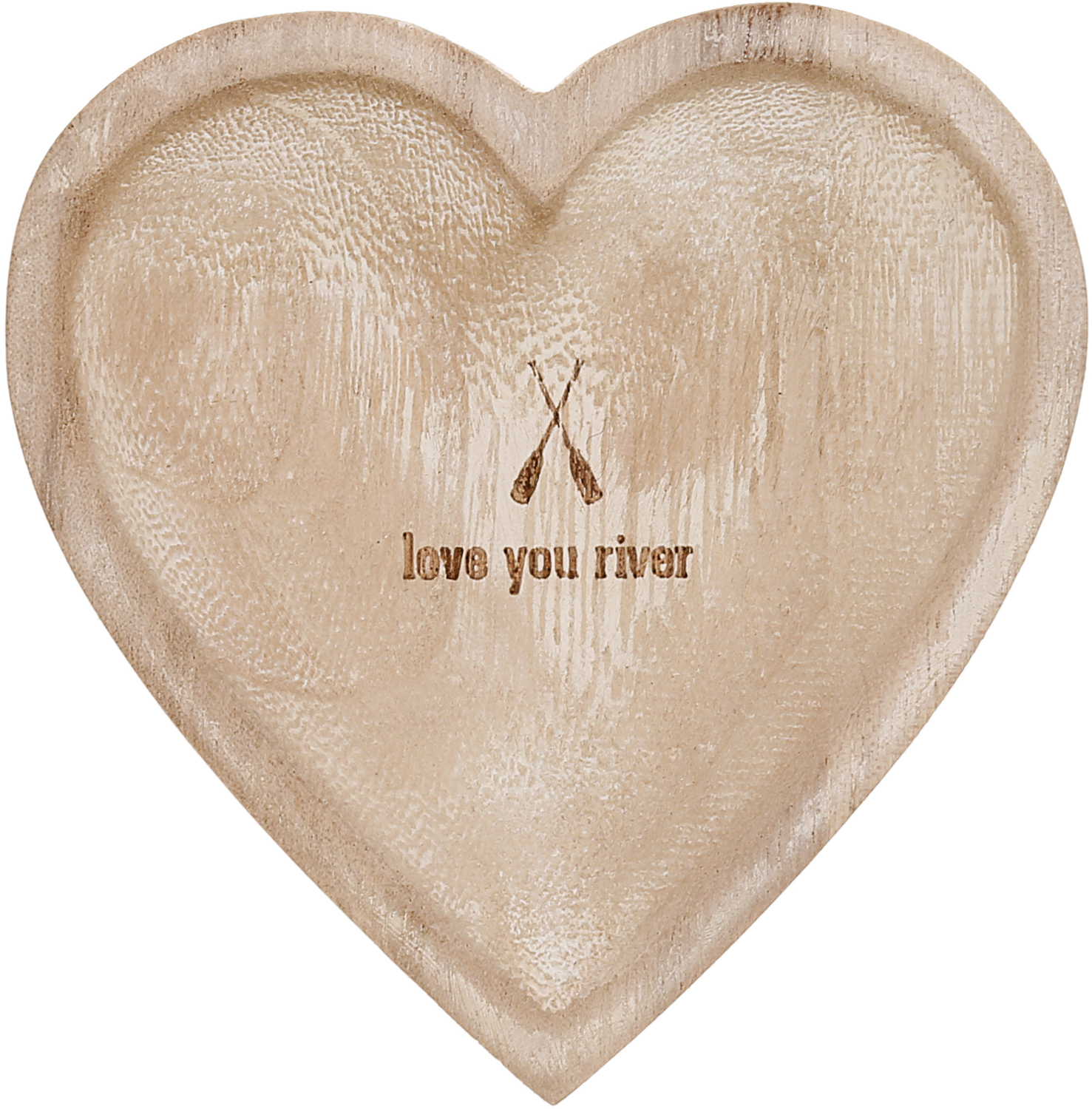 Love You River by We People - Love You River - 4" Wood Keepsake Dish