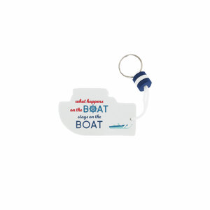 On The Boat by We People - Floating Key Chain
