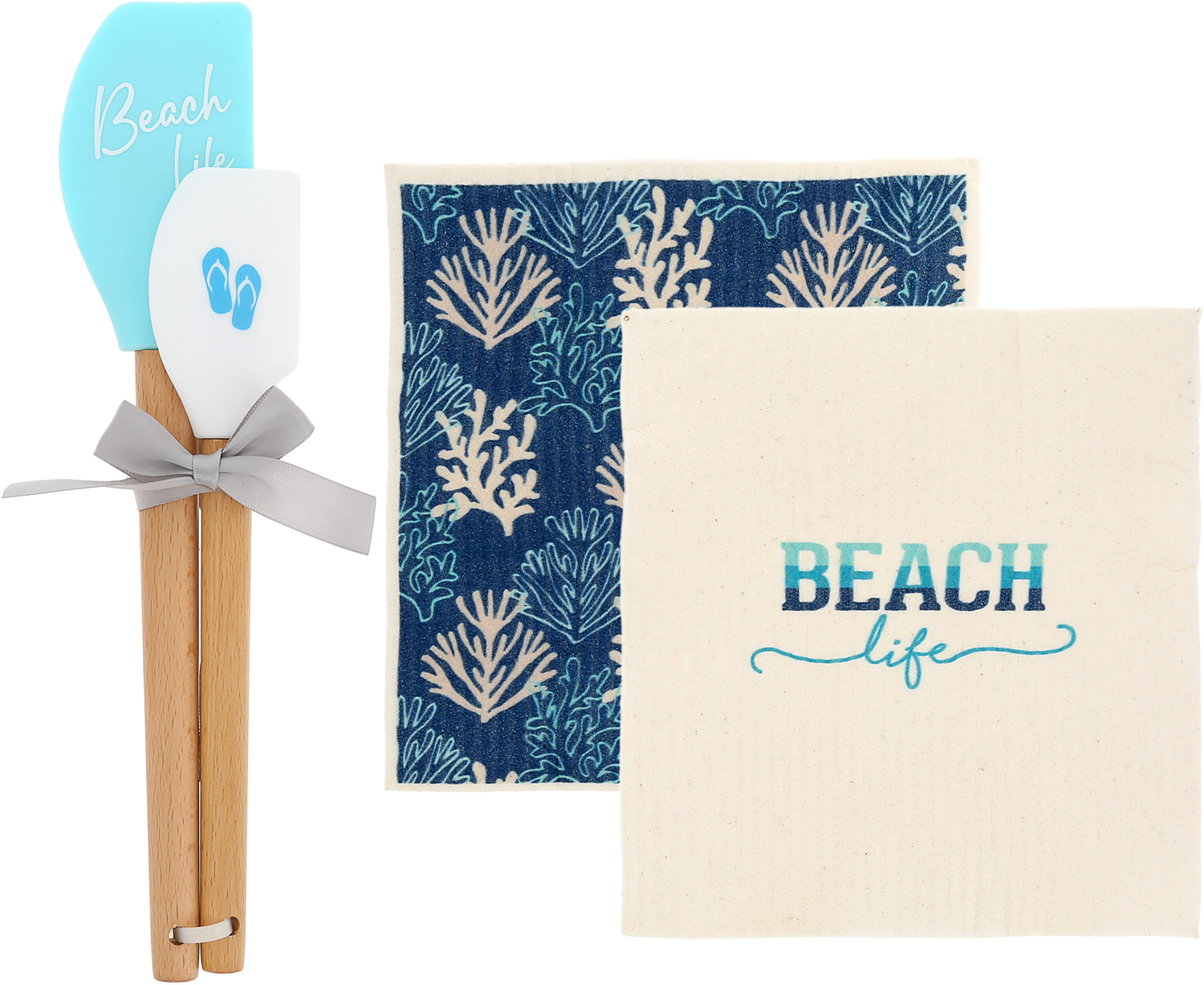 Beach Life by We People - Beach Life - Spatula and Reusable Dish Cloth Set
(2 of Each)