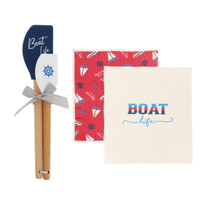 Boat Life by We People - Spatula and Reusable Dish Cloth Set
(2 of Each)