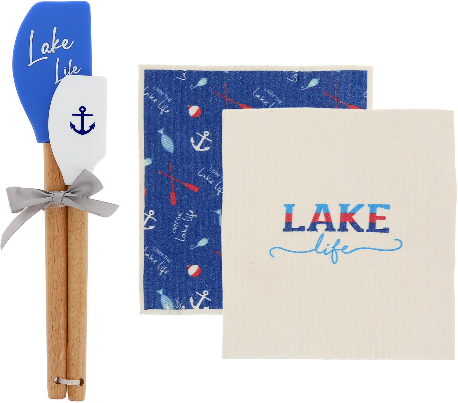 Lake Life by We People - Lake Life - Spatula and Reusable Dish Cloth Set
(2 of Each)