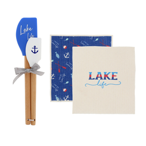 Lake Life by We People - Spatula and Reusable Dish Cloth Set
(2 of Each)