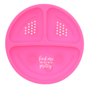I'm Pretty by Sidewalk Talk - 7.75" Divided Silicone Suction Plate