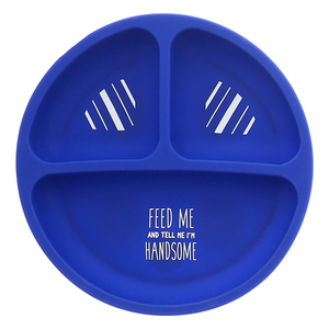 I'm Handsome by Sidewalk Talk - 7.75" Divided Silicone Suction Plate