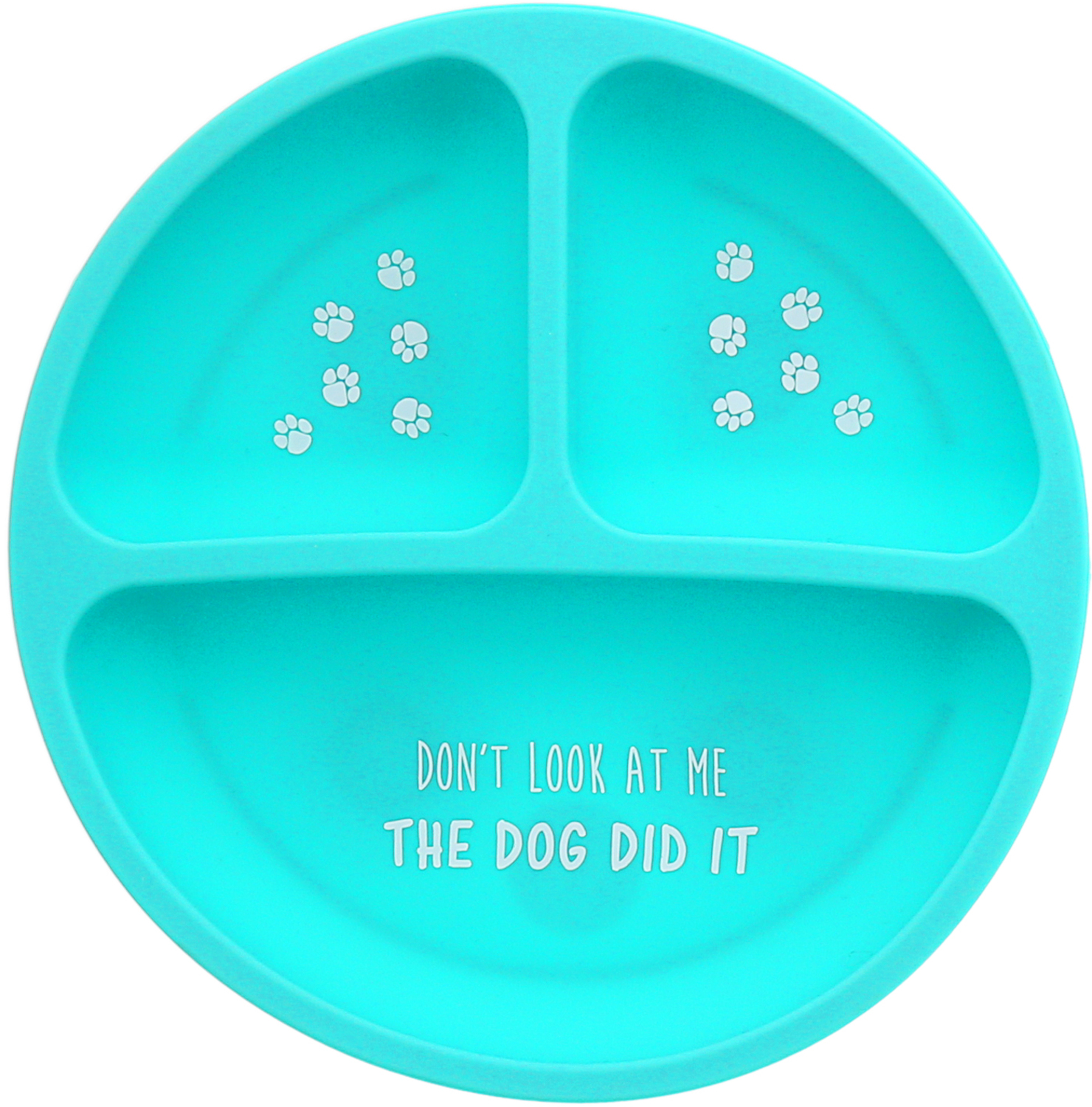 The Dog by Sidewalk Talk - The Dog - 7.75" Divided Silicone Suction Plate