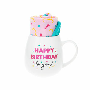 Birthday by Warm & Toe-sty - 15.5 oz Mug and Sock Set