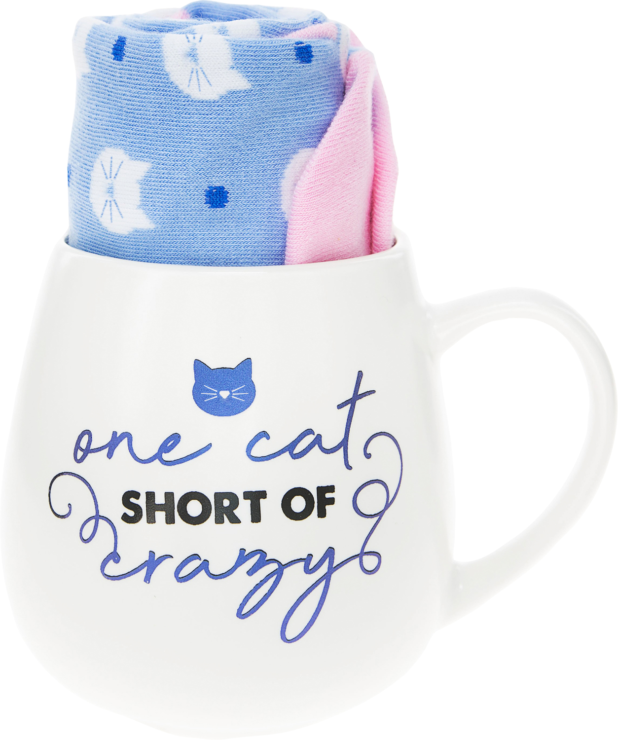 Cat by Warm & Toe-sty - Cat - 15.5 oz Mug and Sock Set