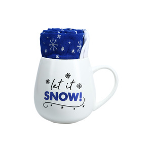 Snow by Warm & Toe-sty - 15.5 oz Mug and Sock Set