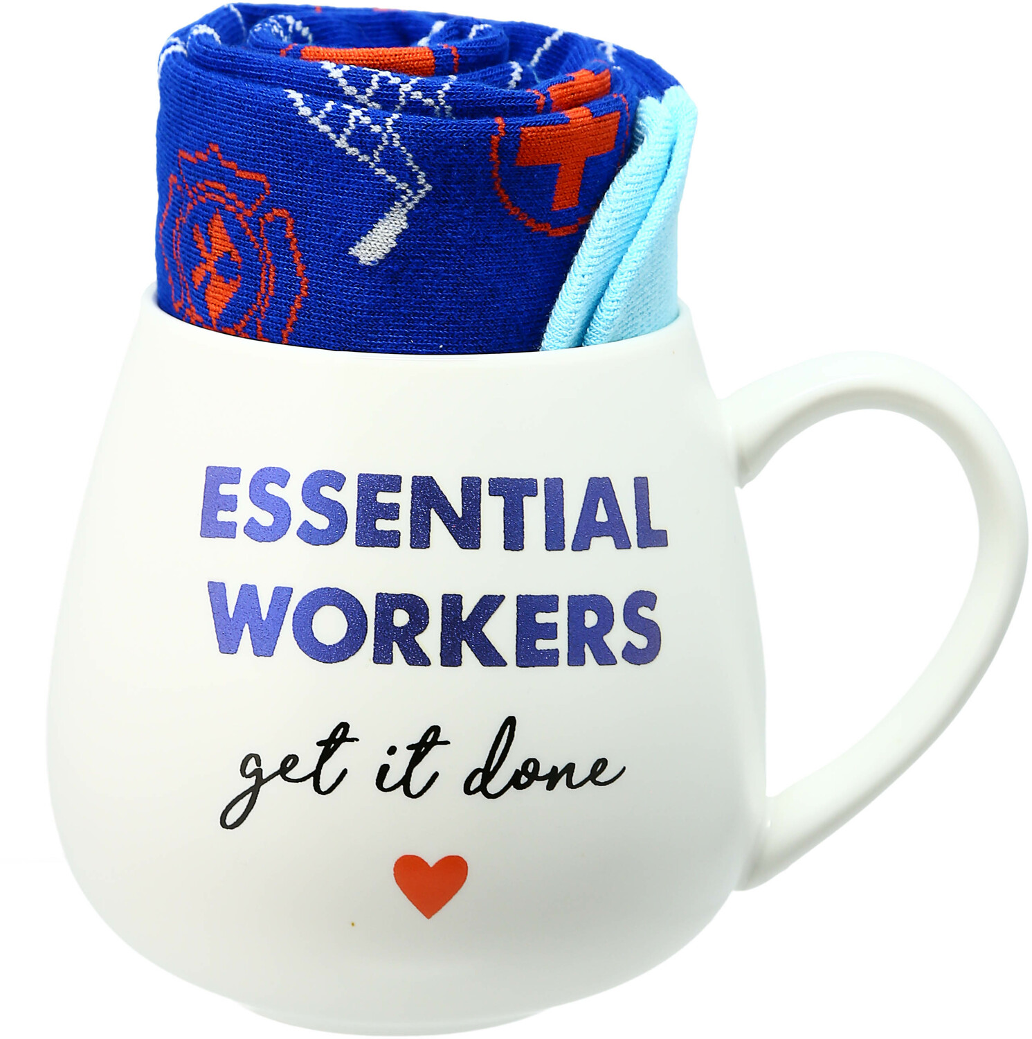 Essential Workers by Warm & Toe-sty - Essential Workers - 15.5 oz Mug and Sock Set