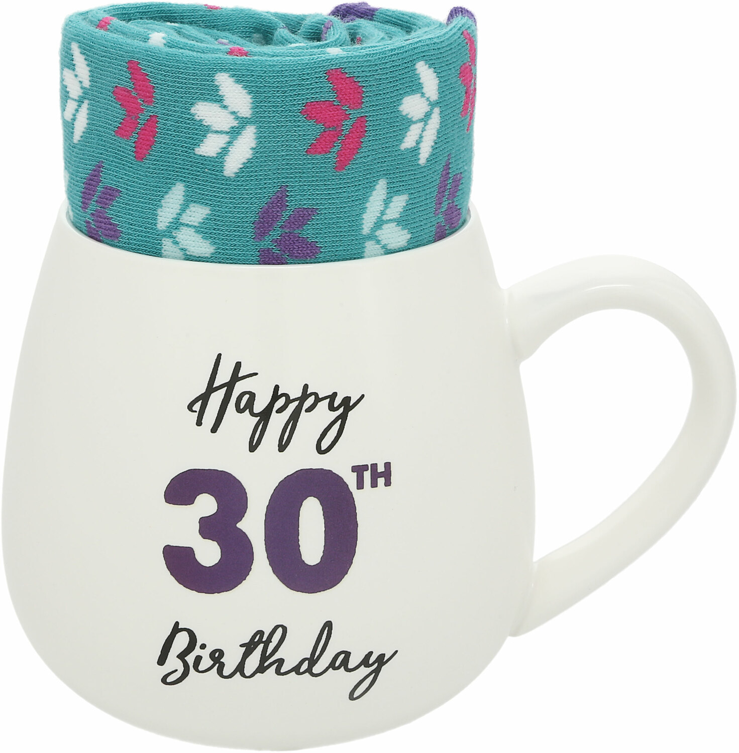 30th Birthday by Warm & Toe-sty - 30th Birthday - 15.5 oz Mug and Sock Set