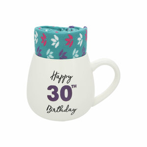 30th Birthday by Warm & Toe-sty - 15.5 oz Mug and Sock Set