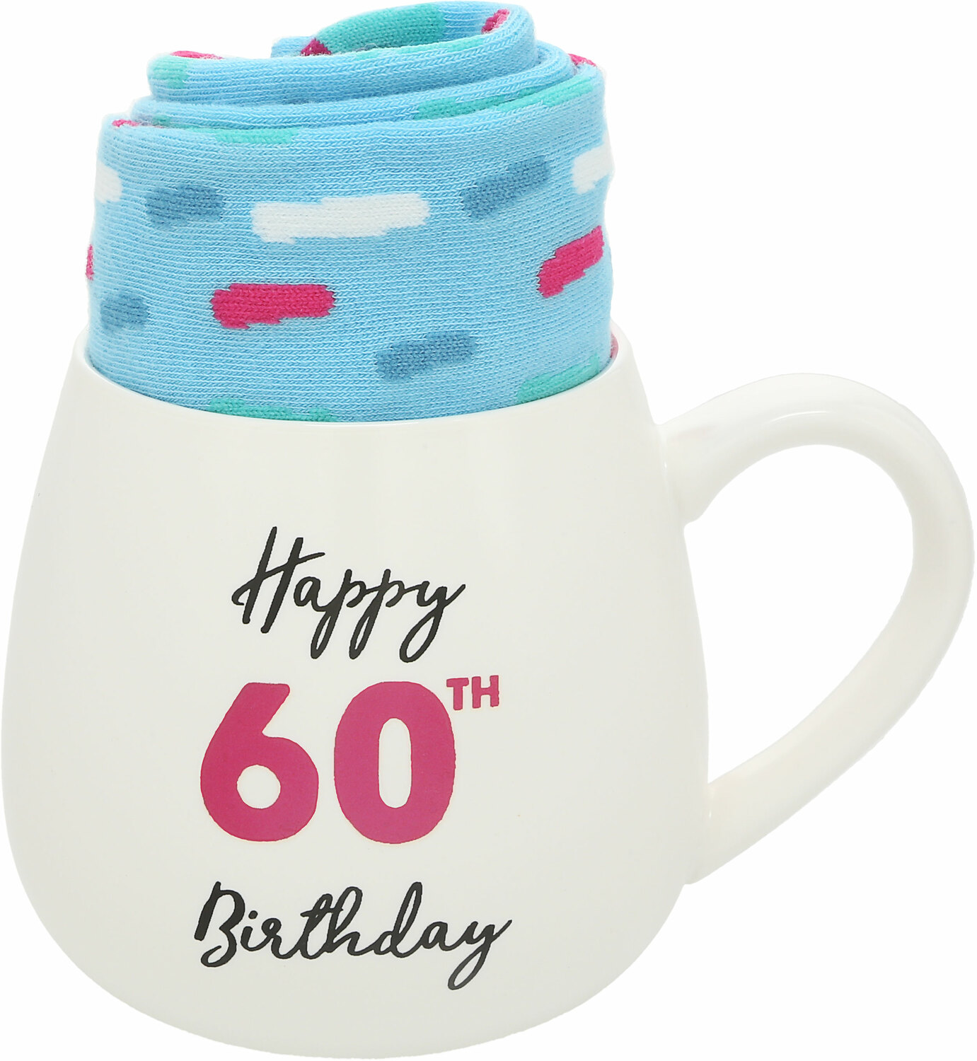 60th Birthday by Warm & Toe-sty - 60th Birthday - 15.5 oz Mug and Sock Set