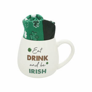 Be Irish by Warm & Toe-sty - 15.5 oz Mug and Sock Set