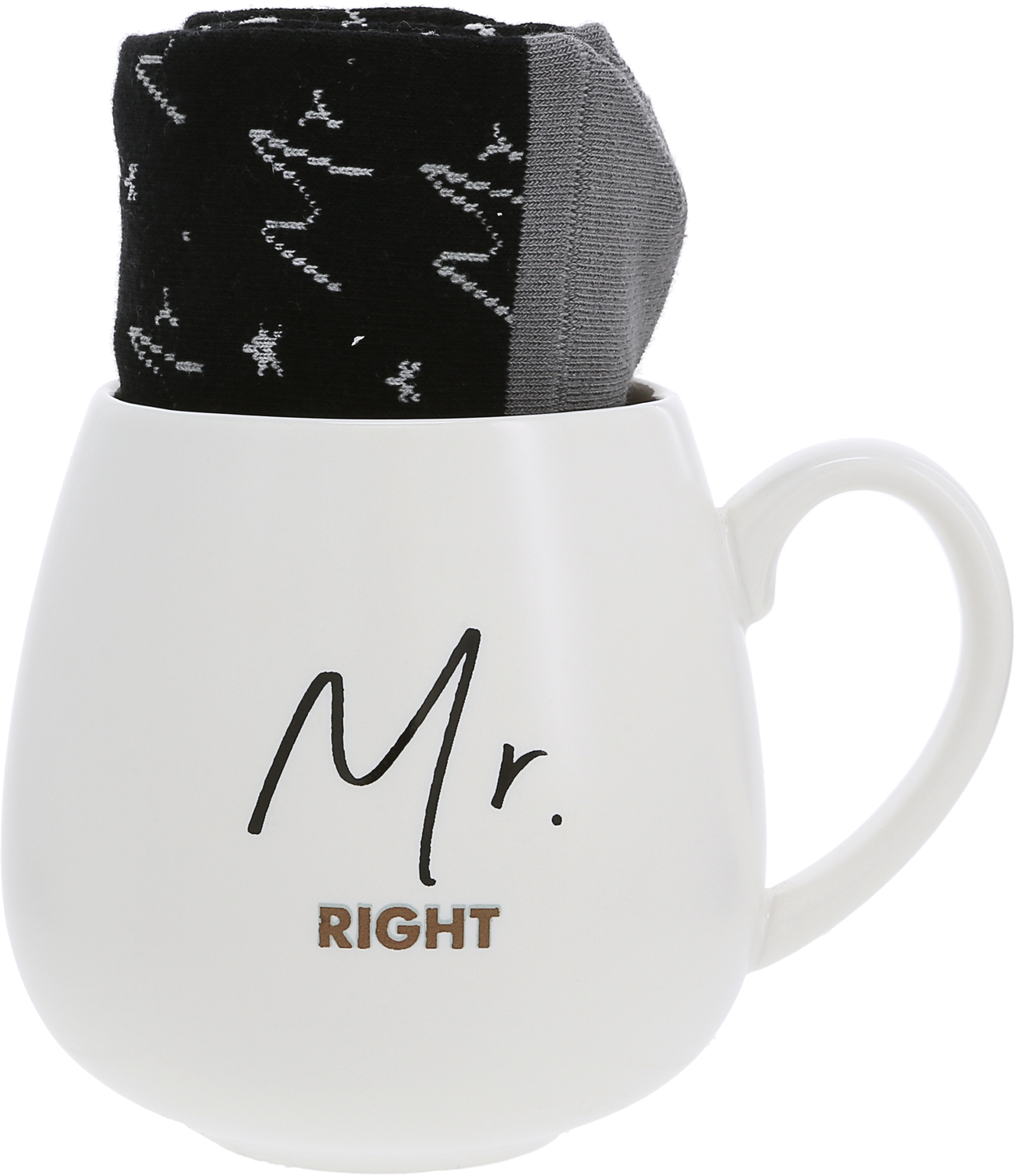 Mr. Right by Warm & Toe-sty - Mr. Right - 15.5 oz Mug and Sock Set