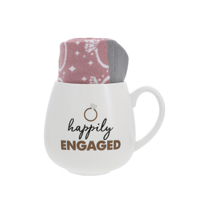 Happily Engaged by Warm & Toe-sty - 15.5 oz Mug and Sock Set