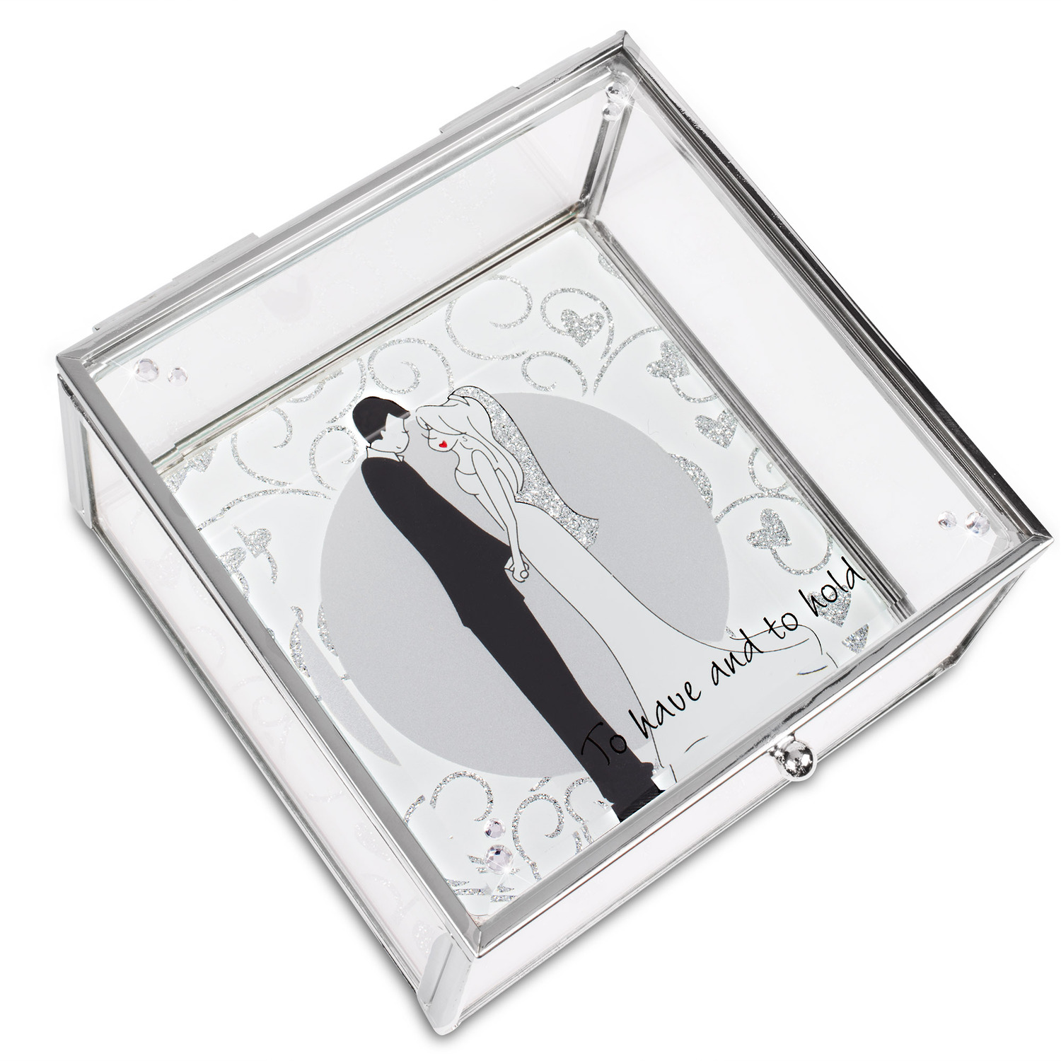To Have and To Hold by philoSophies - To Have and To Hold - 4" Glass Keepsake Box