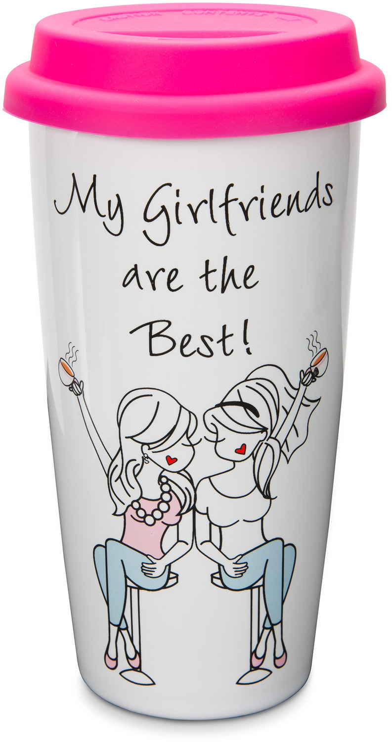 Girlfriends by philoSophies - Girlfriends - 15 oz. Ceramic Travel Mug