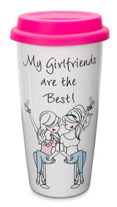 Girlfriends by philoSophies - 15 oz. Ceramic Travel Mug