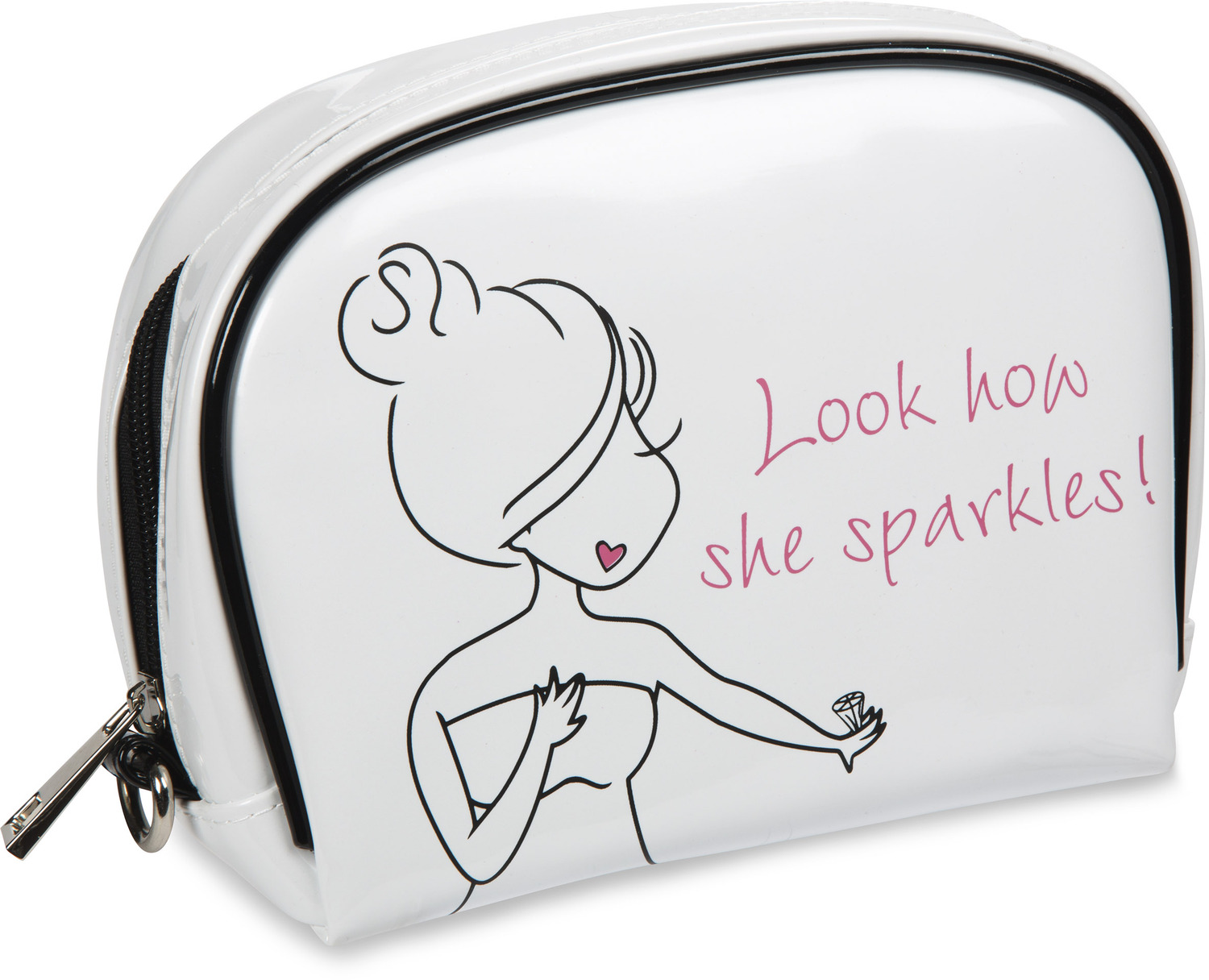 Look How She Sparkles! by philoSophies - Look How She Sparkles! - 7.5" x 5.5" Makeup Bag