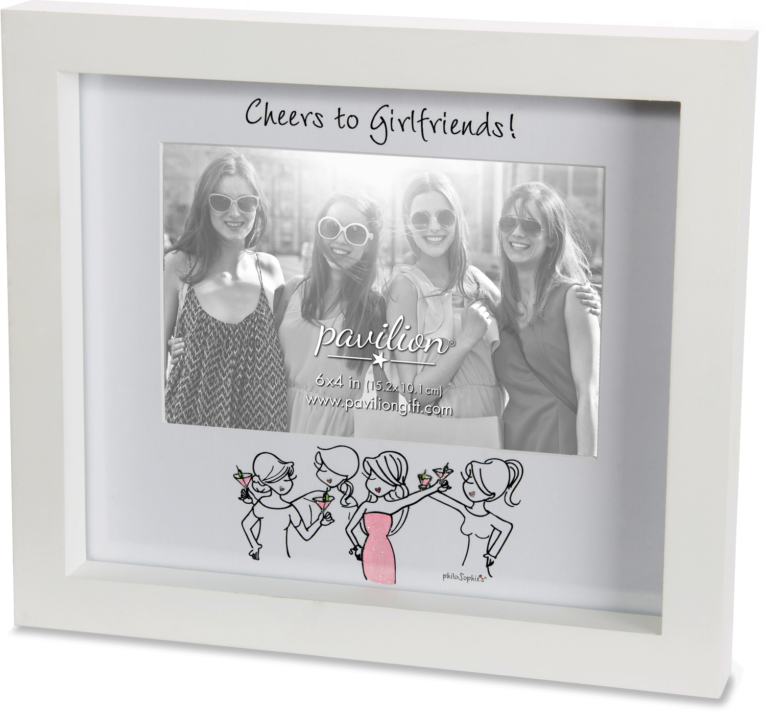 Girlfriends by philoSophies - Girlfriends - 9" x8" Frame
(Holds 6" x 4" Photo)