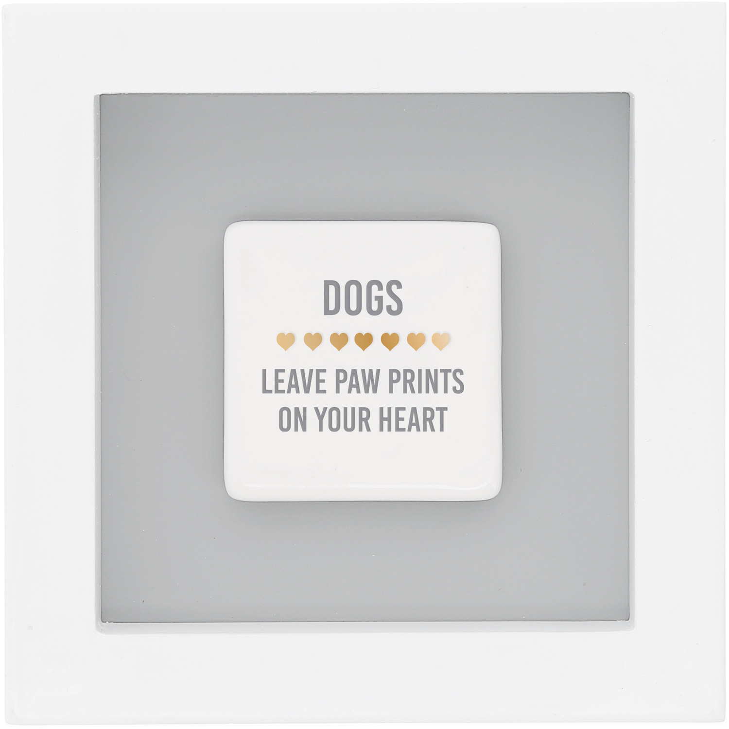 Dog Pawprints by Said with Love - Dog Pawprints - 4.75" Plaque