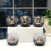 D Glass Candle Holder with Tealight by Black Tie - Scene3