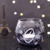D Glass Candle Holder with Tealight by Black Tie - scene