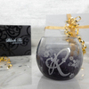 R Glass Candle Holder with Tealight by Black Tie - scene1
