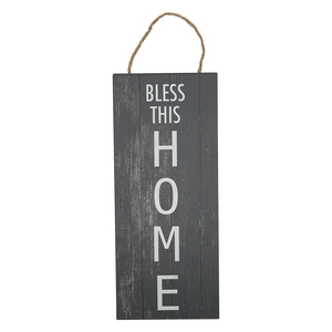 Bless This Home by Open Door Decor - 5" x 12" Plaque