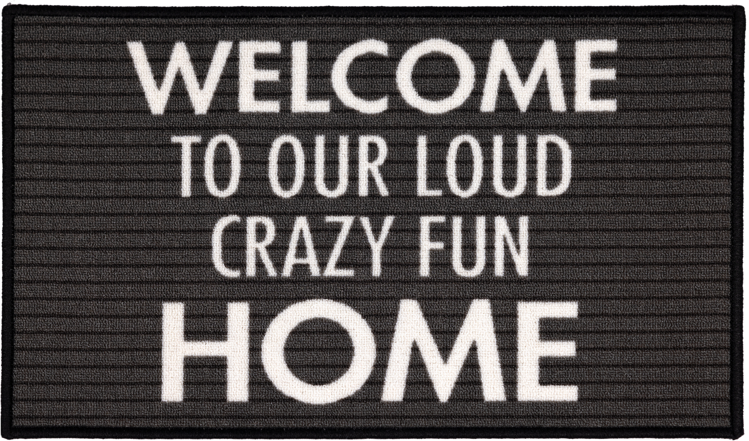 Crazy Fun Home by Open Door Decor - Crazy Fun Home - 27.5" x 17.75" Floor Mat