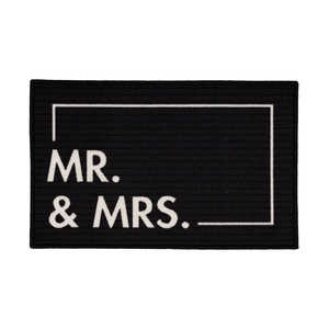 Mr. & Mrs. by Open Door Decor - 27.5" x 17.75" Floor Mat
