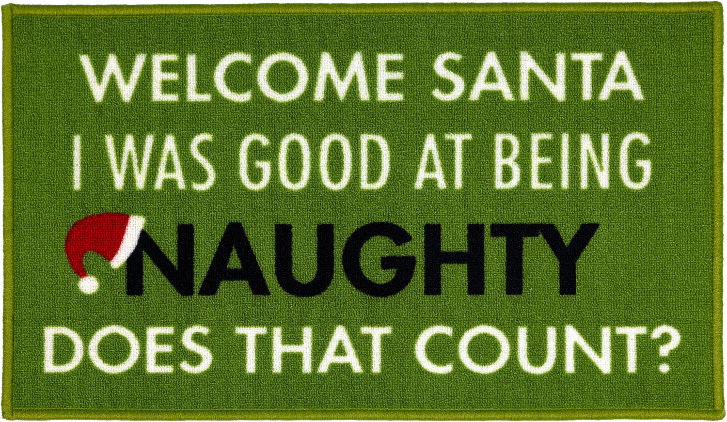 Welcome Santa by Open Door Decor - Welcome Santa - 27.5" x 17.75" Floor Mat
