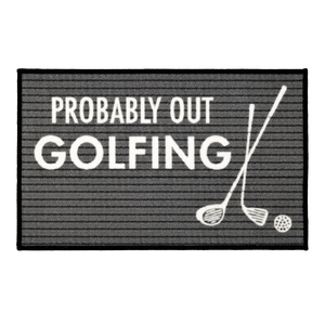 Golfing by Open Door Decor - 27.5" x 17.75" Floor Mat