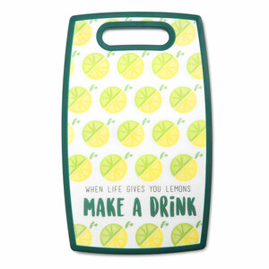 Make a Drink by Livin' on the Wedge - 9" x 14.5" Cutting Board