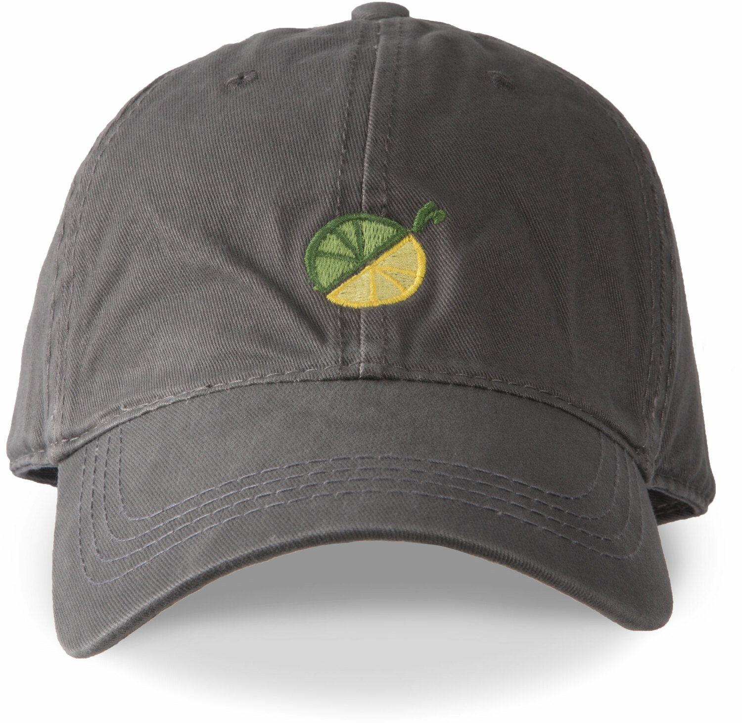 Limes or Lemons Icon, Dark Gray Adjustable Hat - Livin' on the Wedge ...