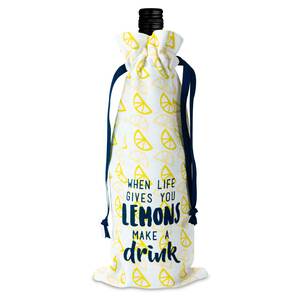 Lemons-Drink by Livin' on the Wedge - 6" x 14" 100% Cotton Gift Bag