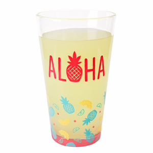 Aloha by Livin' on the Wedge - 16 oz Pint Glass Tumbler