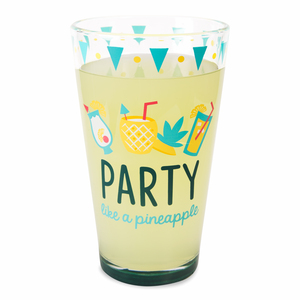Party by Livin' on the Wedge - 16 oz Pint Glass Tumbler