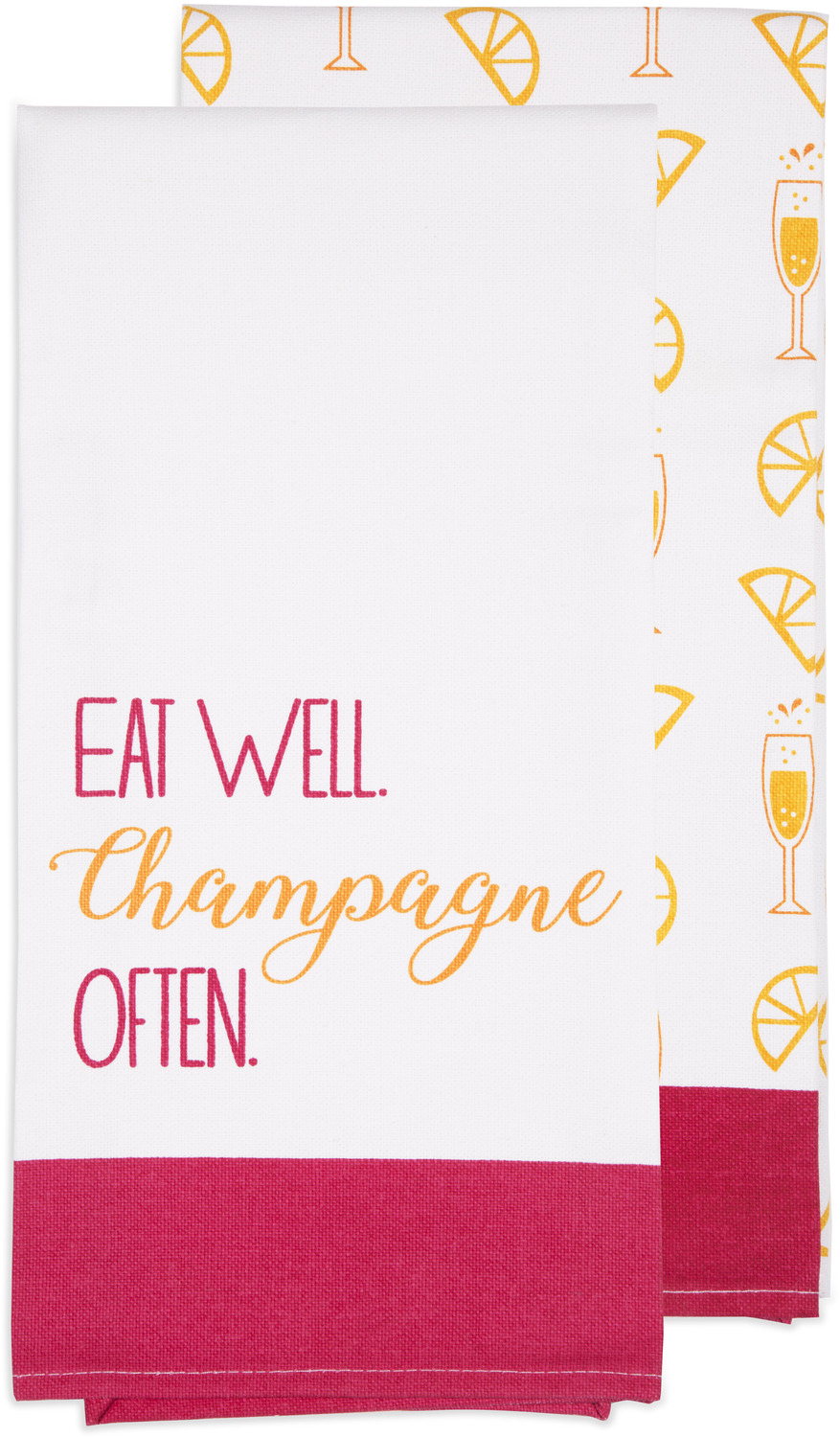 Champagne Often by Livin' on the Wedge - Champagne Often - Tea Towel Gift Set
(2 - 19.75" x 27.5")