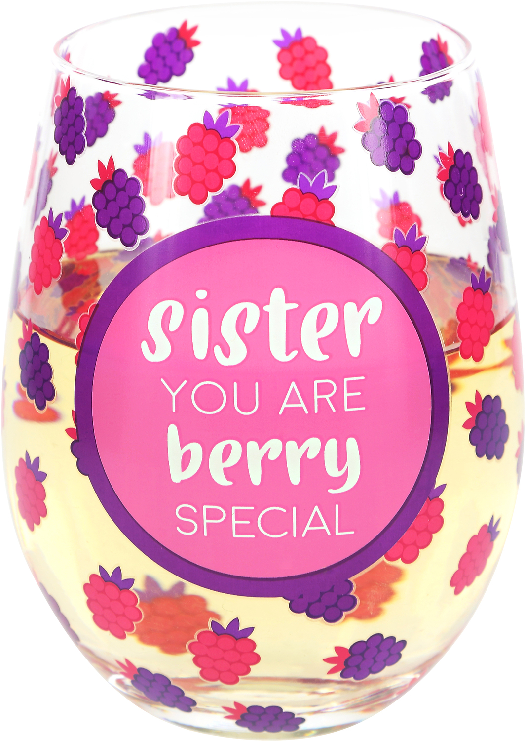 Sister by Livin' on the Wedge - Sister - 18 oz Stemless Wine Glass