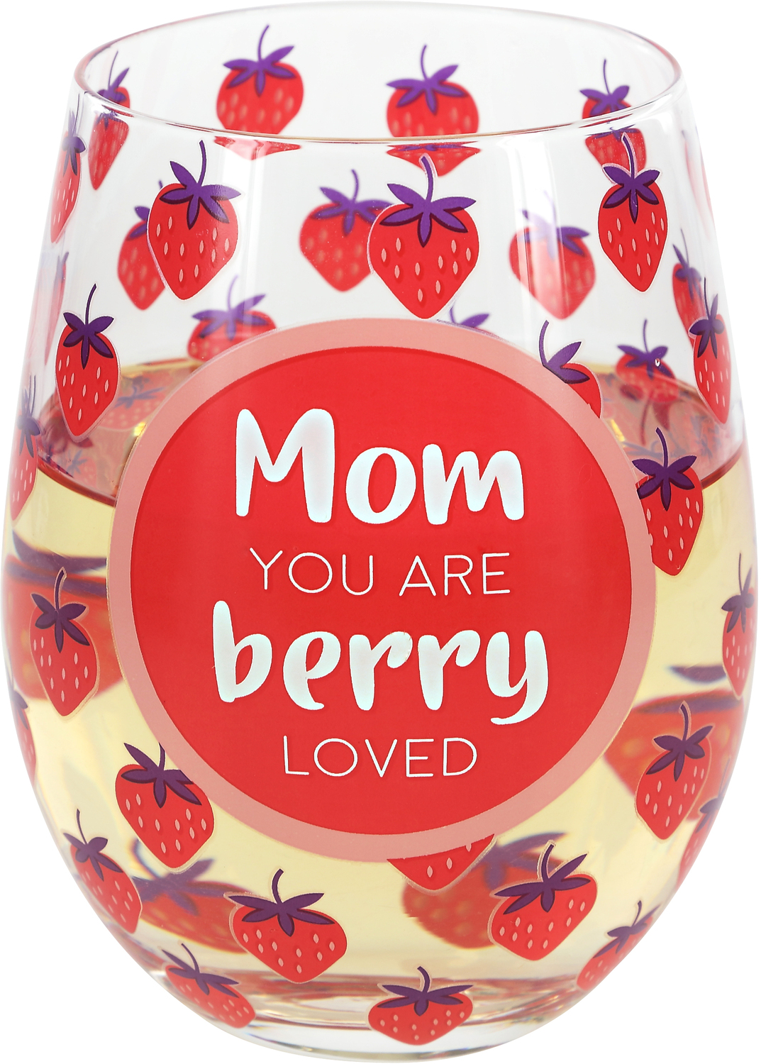 Mom by Livin' on the Wedge - Mom - 18 oz Stemless Wine Glass